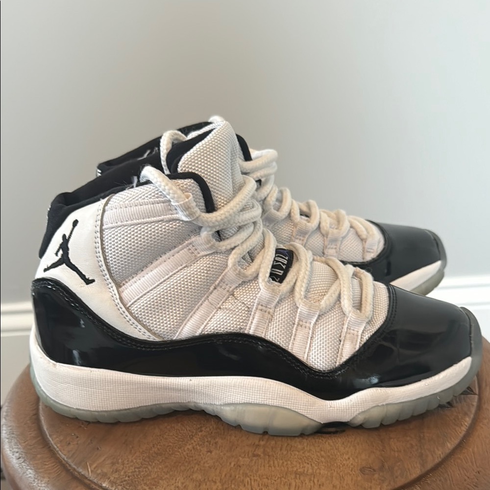 Kids Jordan Black and White Sneakers
